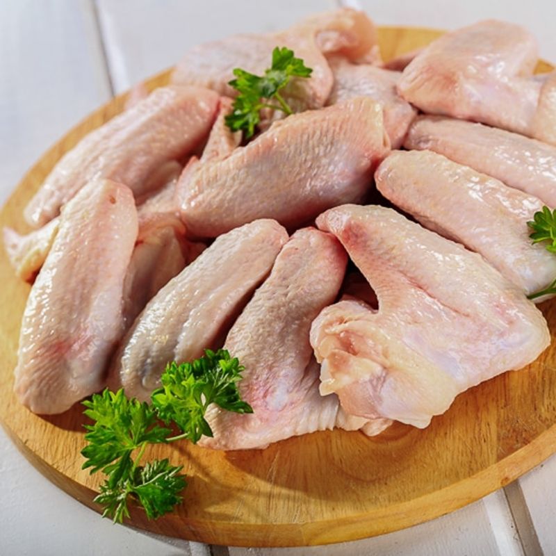 Fresh Chicken Whole Wing Hormone Free (3 Joints) (Skin on)