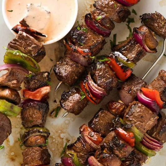 Beef Tikka with Olive Oil & Garlic